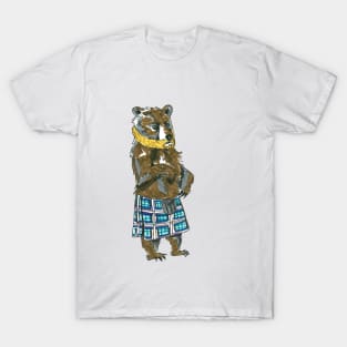 Scottish Bearded Bear T-Shirt
